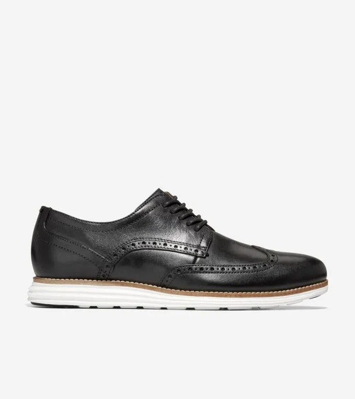 Men Oxfords Cole Haan riginalGrand Wingtip Oxfords Blackwhite