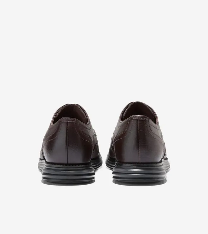 Men Oxfords Cole Haan riginalGrand Wingtip Oxfords Dark Chocolate Saffianoblack