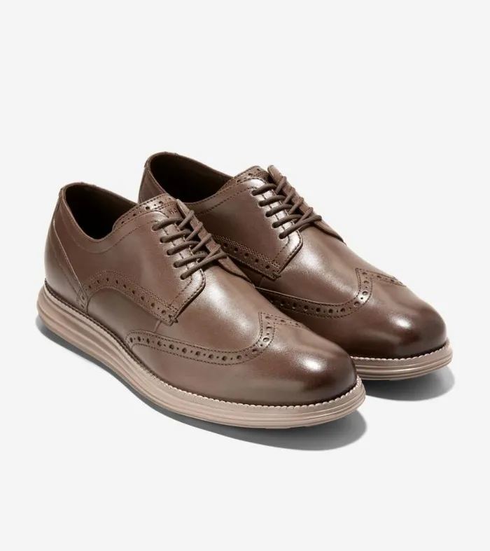 Men Oxfords Cole Haan riginalGrand Wingtip Oxfords Truffle Brownirish Coffee