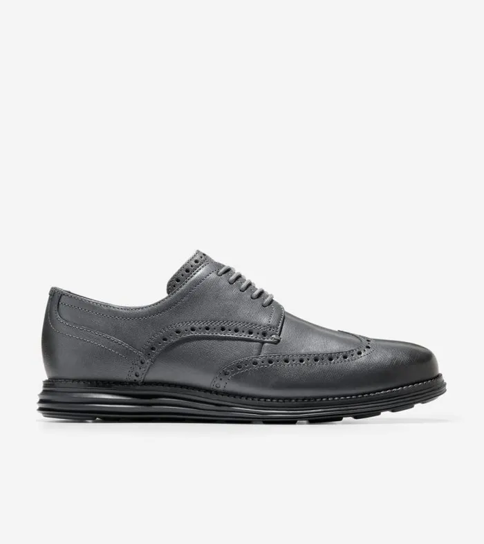 Men Oxfords Cole Haan riginalGrand Wingtip Oxfords Turbulence Gray Saffianoblack Men Oxfords Cole Haan riginalGrand Wingtip Oxfords Turbulence Gray Saffianoblack