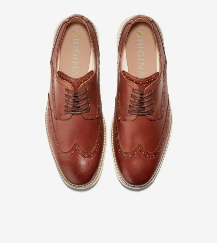 Men Oxfords Cole Haan riginalGrand Wingtip Oxfords Woodburyivory