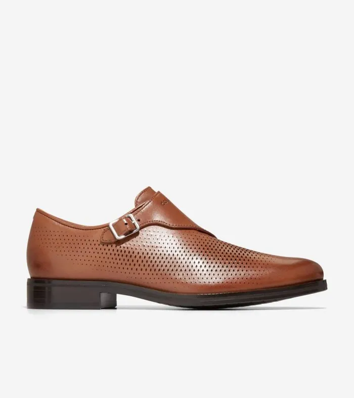 Men Oxfords Cole Haan Washington Grand Laser Monk Strap Shoes British Tandark Chocolate Men Oxfords Cole Haan Washington Grand Laser Monk Strap Shoes British Tandark Chocolate