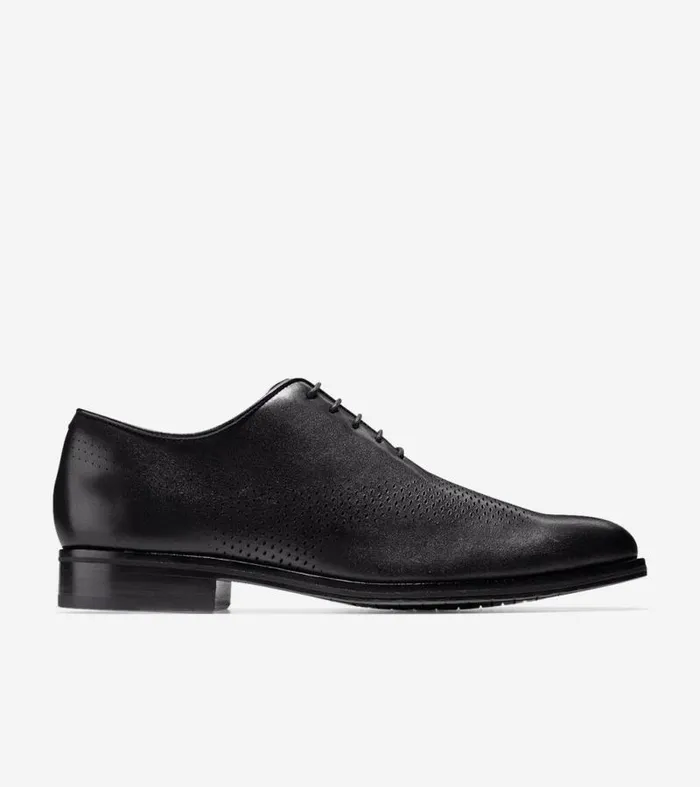 Men Oxfords Cole Haan Washington Grand Laser Wingtip Oxfords Black Leather