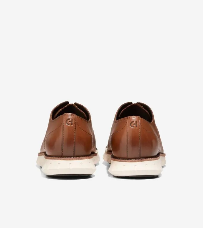 Men Oxfords Cole Haan ZERGRAND Remastered Plain Toe Oxfords British Tanivory