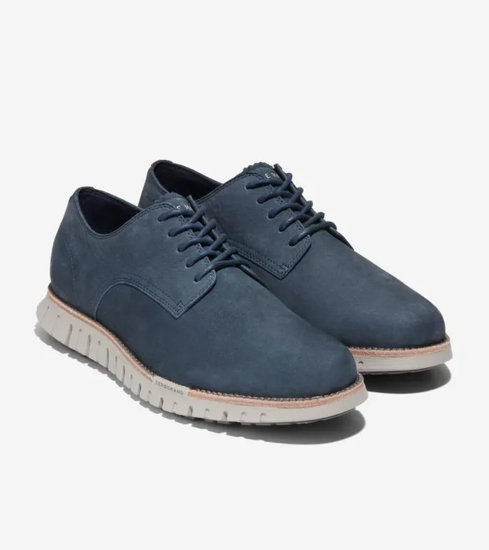 Men Oxfords Cole Haan ZERGRAND Remastered Plain Toe Oxfords Navy Blazer Bluepaloma
