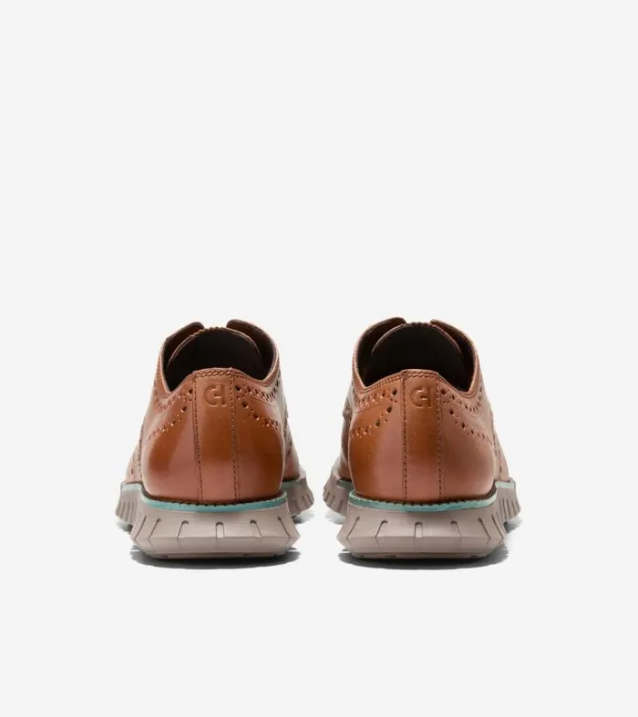 Men Oxfords Cole Haan ZERGRAND Remastered Wingtip Oxfords Acornirish Coffee