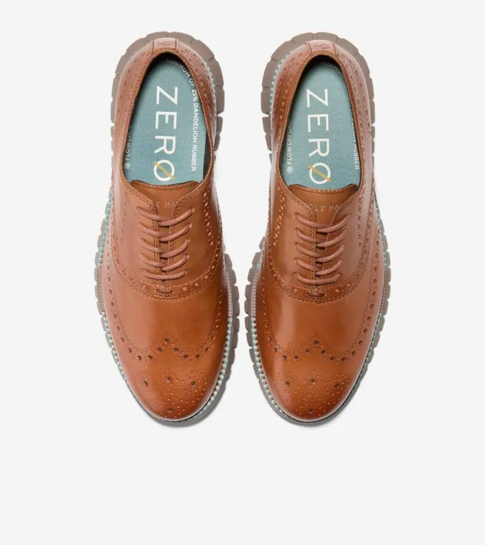Men Oxfords Cole Haan ZERGRAND Remastered Wingtip Oxfords Acornirish Coffee