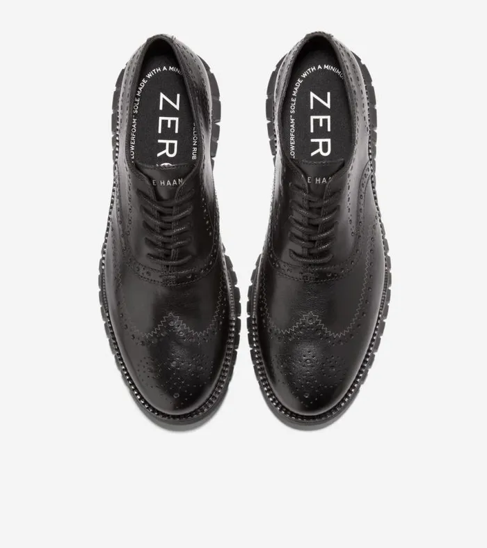 Men Oxfords Cole Haan ZERGRAND Remastered Wingtip Oxfords Black