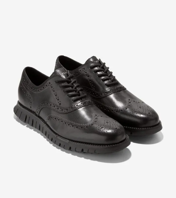 Men Oxfords Cole Haan ZERGRAND Remastered Wingtip Oxfords Black
