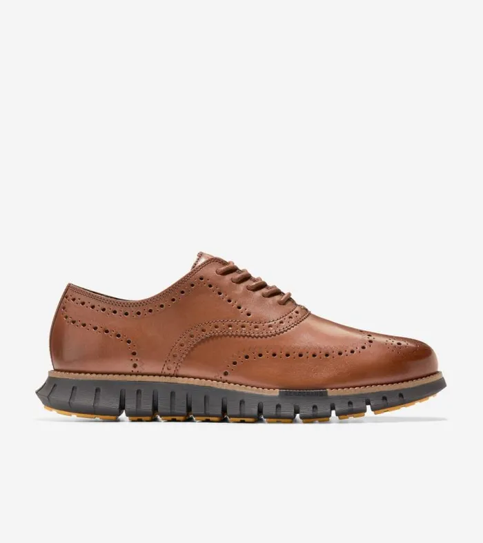Men Oxfords Cole Haan ZERGRAND Remastered Wingtip Oxfords British Tanjava
