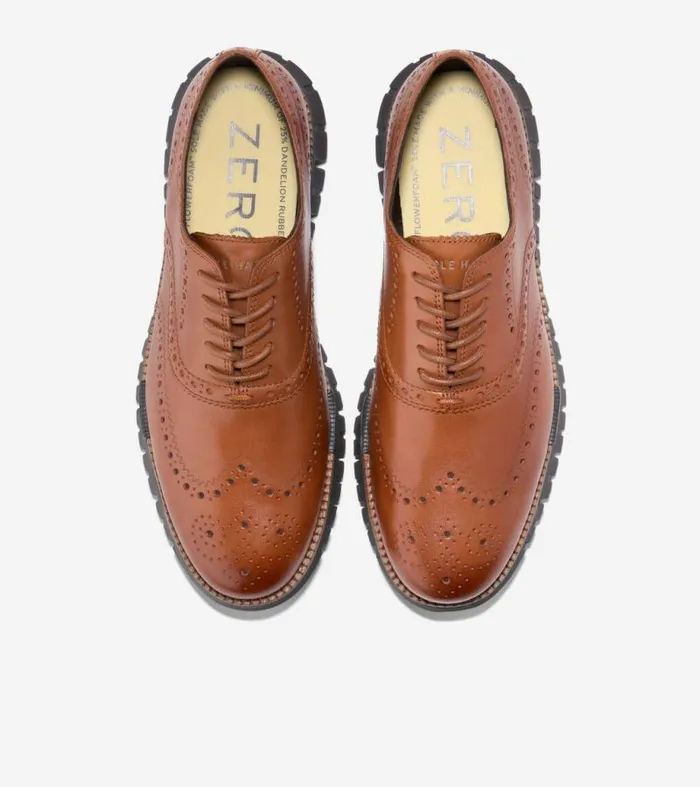 Men Oxfords Cole Haan ZERGRAND Remastered Wingtip Oxfords British Tanjava