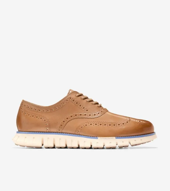 Men Oxfords Cole Haan ZERGRAND Remastered Wingtip Oxfords Farrovanilla