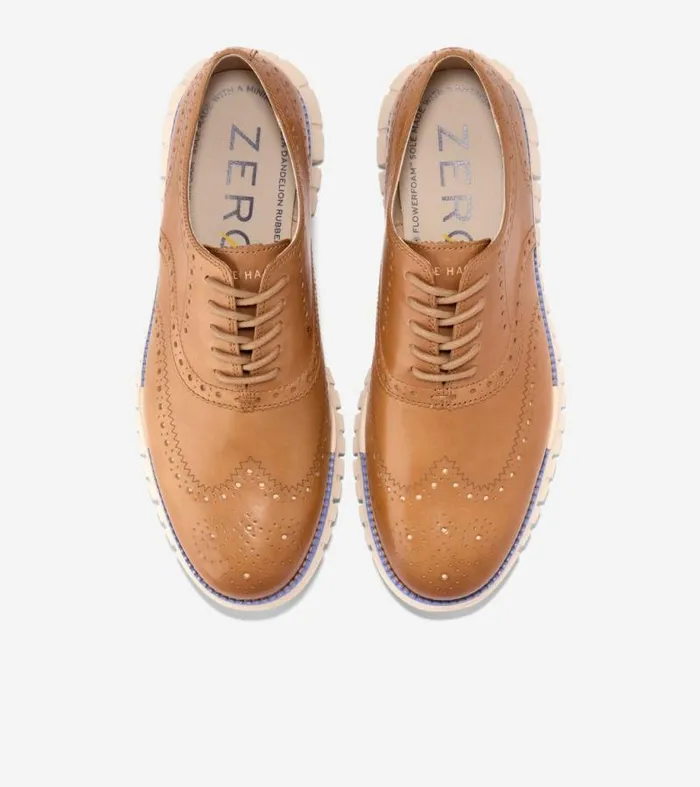 Men Oxfords Cole Haan ZERGRAND Remastered Wingtip Oxfords Farrovanilla