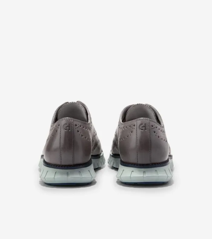 Men Oxfords Cole Haan ZERGRAND Remastered Wingtip Oxfords Tornado Graycloud Blue