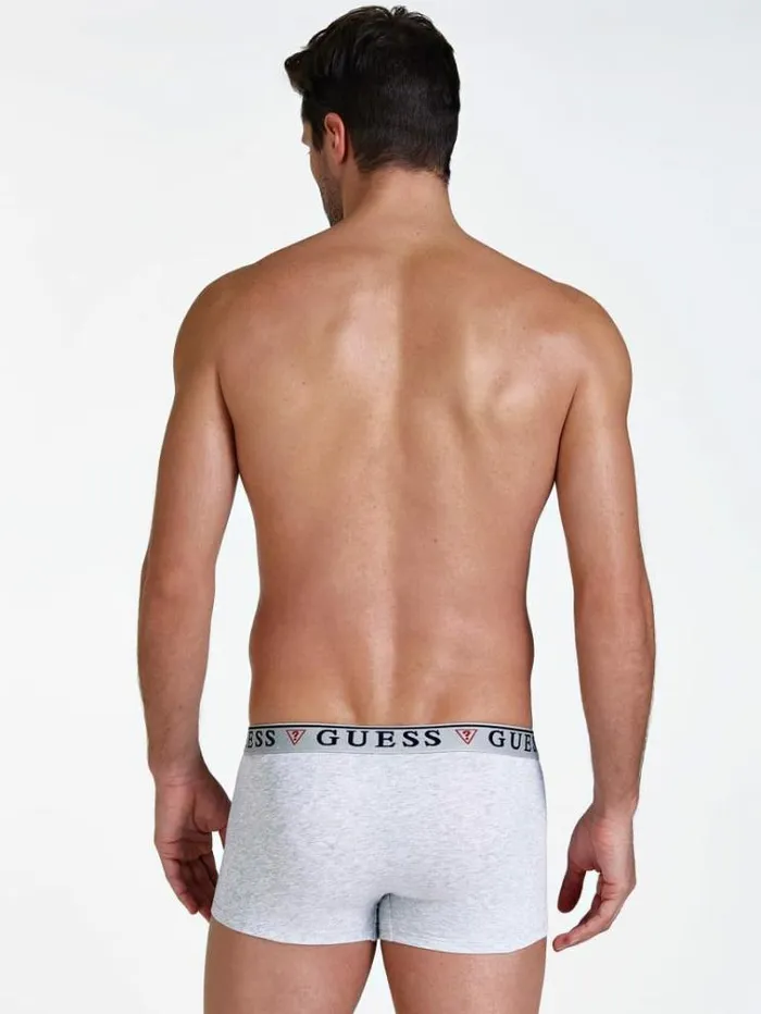Men Pack 3 Boxers With Logo White Multi Guess Underwear