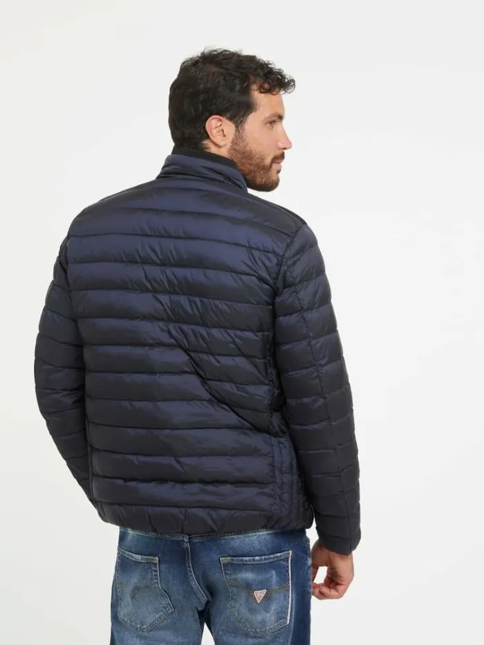 Men Packable Padded Jacket Blue Guess Coats And Jackets