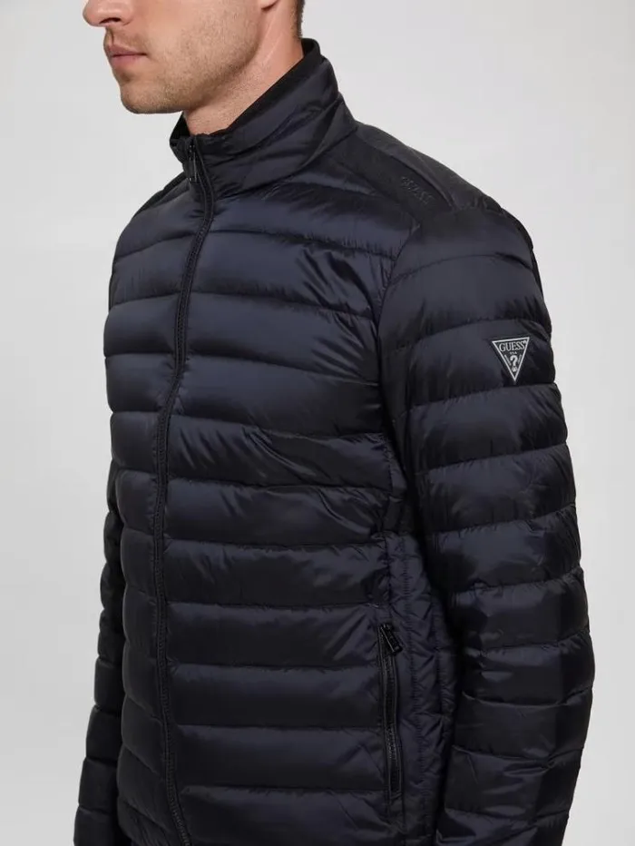 Men Packable Padded Jacket Blue Guess Coats And Jackets