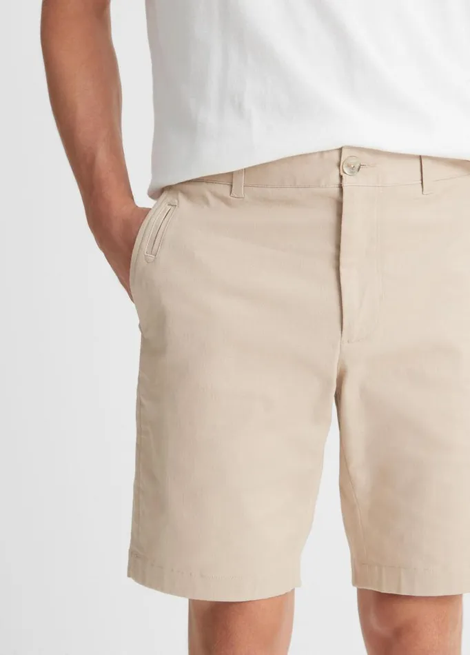 Men Pants and Shorts Vince Brushed Cotton Twill Griffith Chino Short Beach Sand