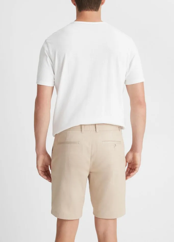 Men Pants and Shorts Vince Brushed Cotton Twill Griffith Chino Short Beach Sand