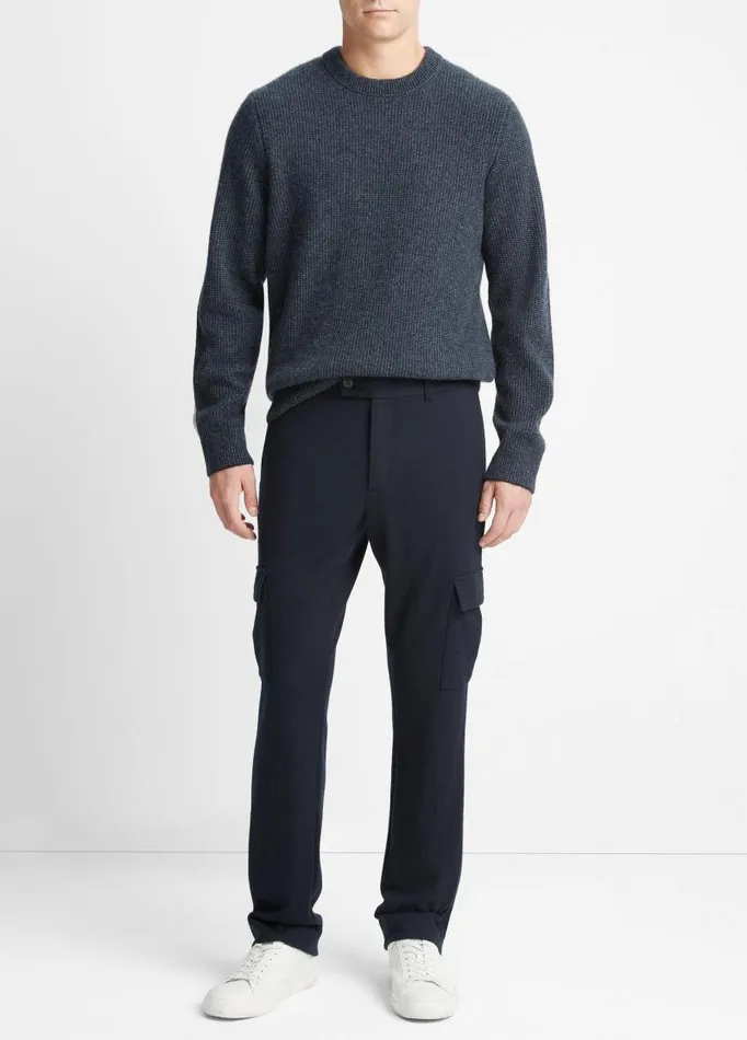 Men Pants and Shorts Vince Cozy Wool Cargo Pant Coastal Blue