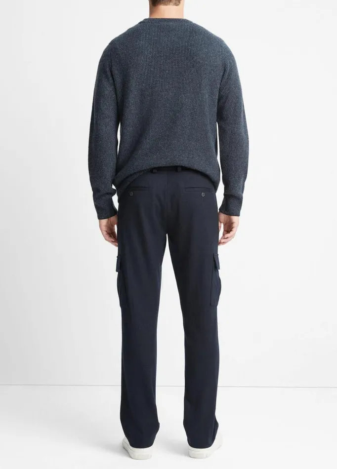 Men Pants and Shorts Vince Cozy Wool Cargo Pant Coastal Blue