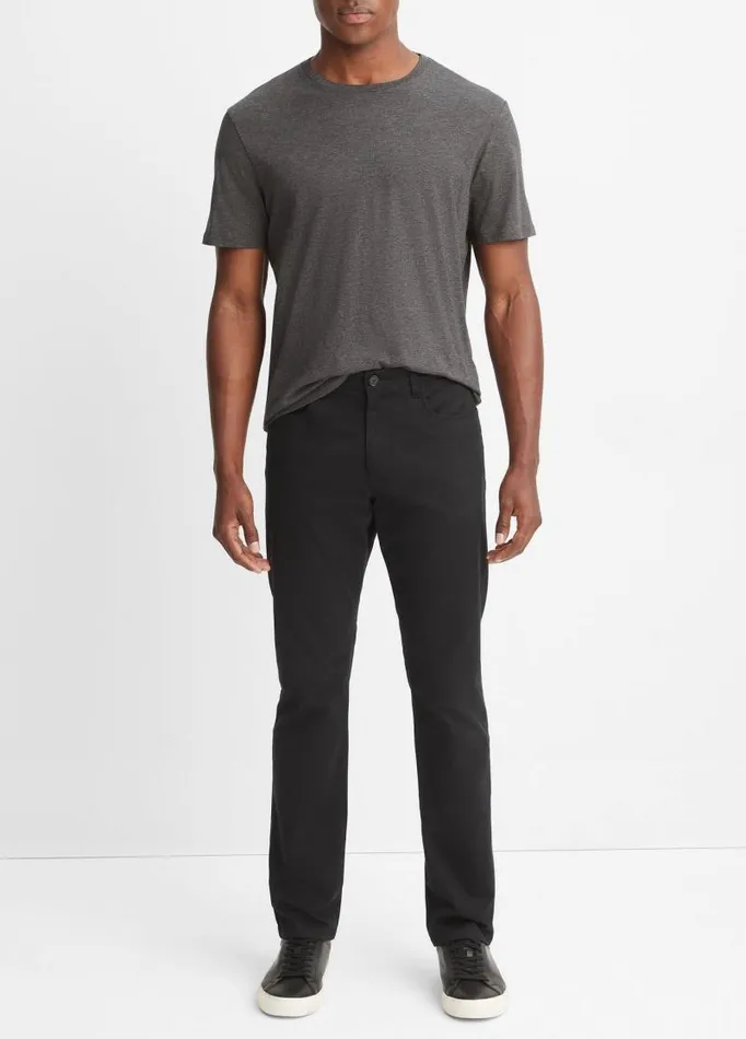 Men Pants and Shorts Vince Lightweight Dylan 5Pocket Pant Black