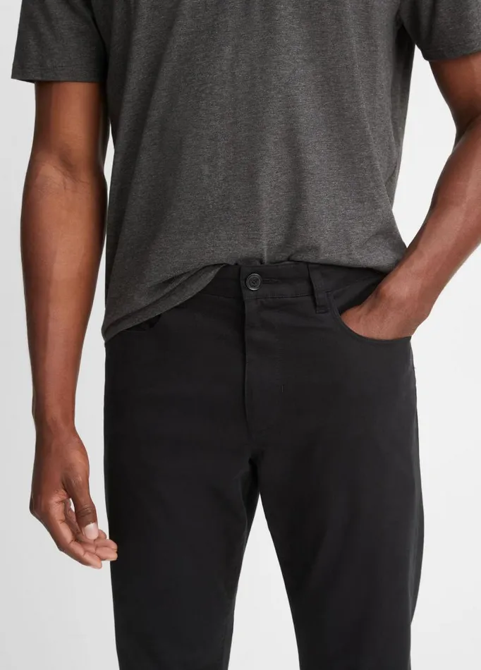 Men Pants and Shorts Vince Lightweight Dylan 5Pocket Pant Black