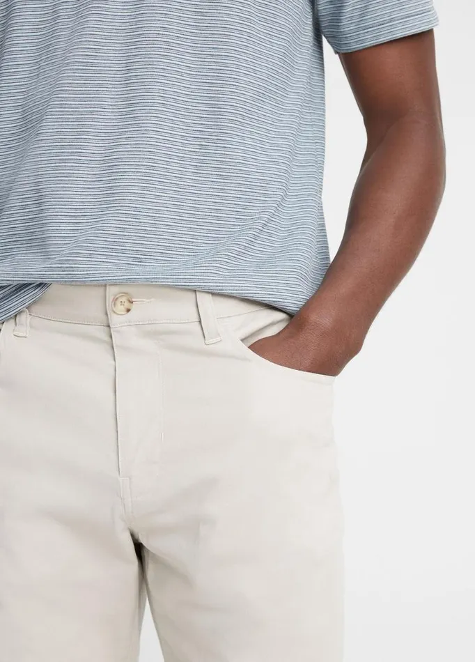 Men Pants and Shorts Vince Lightweight Dylan 5Pocket Pant Pumice Rock