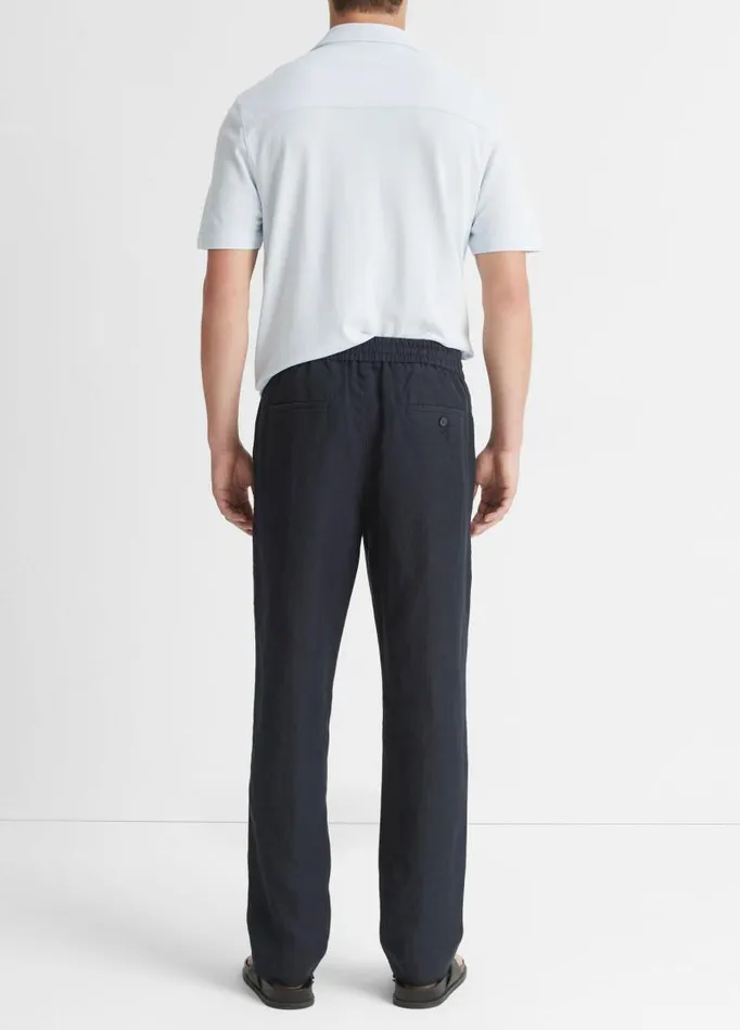 Men Pants and Shorts Vince Lightweight Hemp Pant Coastal Blue