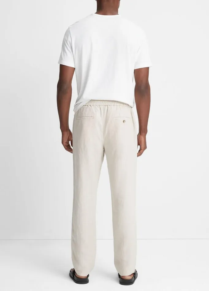 Men Pants and Shorts Vince Lightweight Hemp Pant Pumice Rock