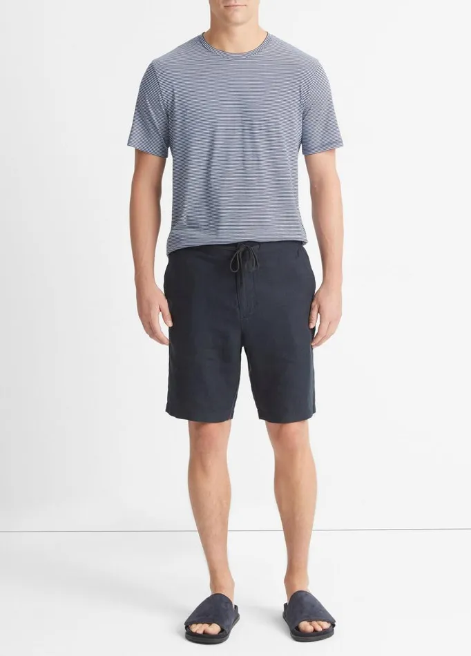 Men Pants and Shorts Vince Lightweight Hemp Short Coastal Blue