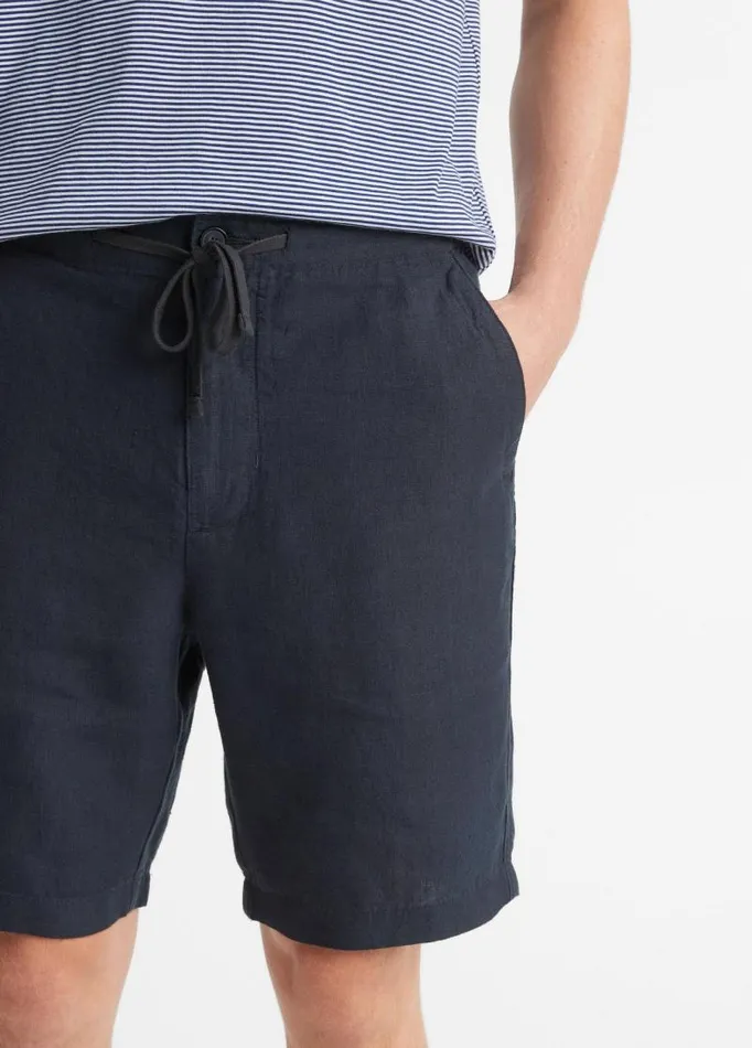 Men Pants and Shorts Vince Lightweight Hemp Short Coastal Blue