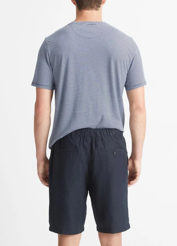 Men Pants and Shorts Vince Lightweight Hemp Short Coastal Blue