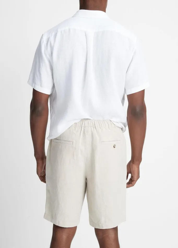 Men Pants and Shorts Vince Lightweight Hemp Short Pumice Rock