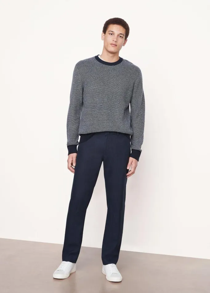 Men Pants and Shorts Vince Relaxed Hemp Griffith Pant Coastal Blue