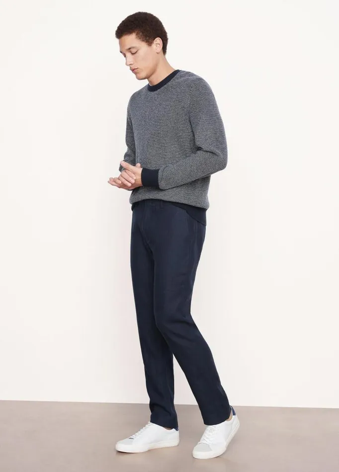 Men Pants and Shorts Vince Relaxed Hemp Griffith Pant Coastal Blue