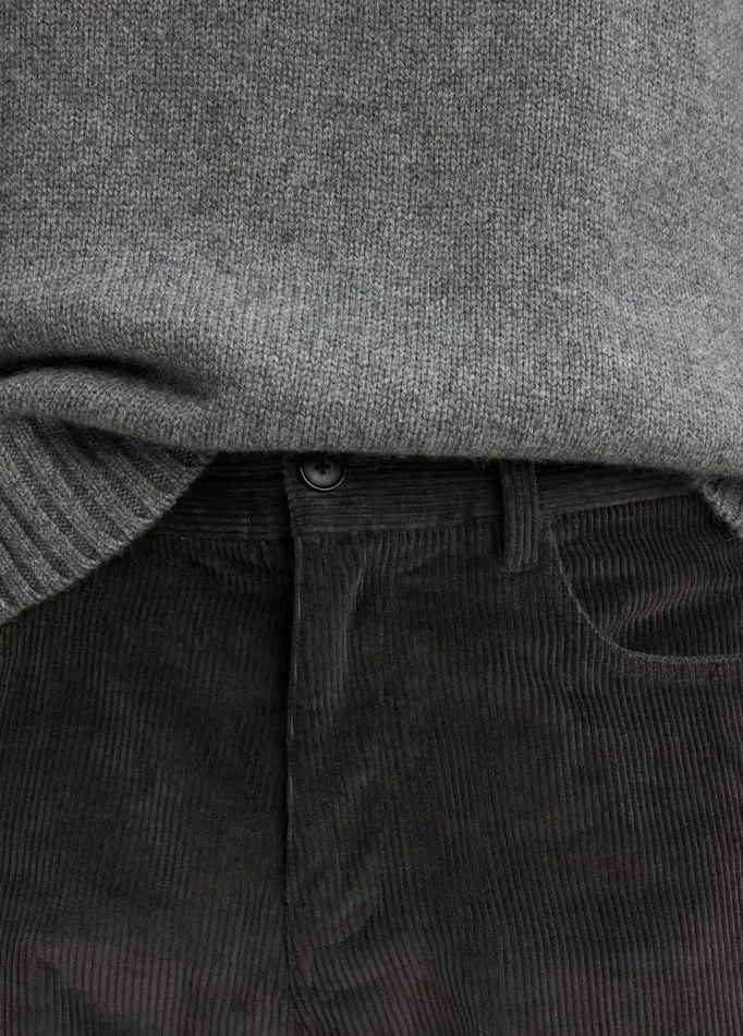 Men Pants and Shorts Vince Wide Wale Corduroy Pant Dark Anchor Grey