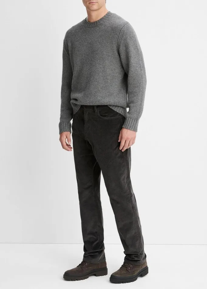 Men Pants and Shorts Vince Wide Wale Corduroy Pant Dark Anchor Grey