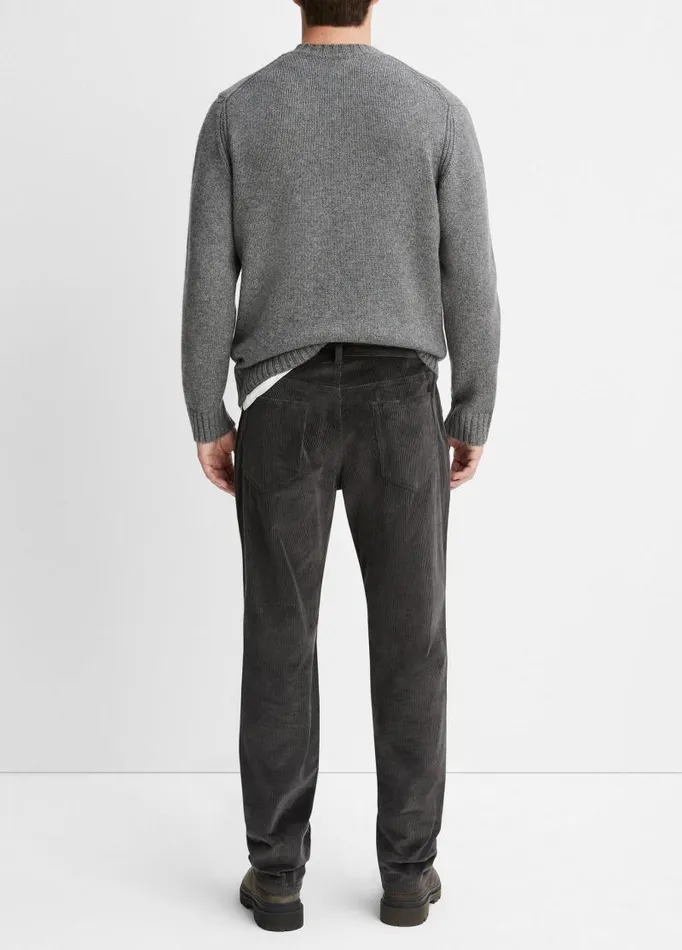 Men Pants and Shorts Vince Wide Wale Corduroy Pant Dark Anchor Grey