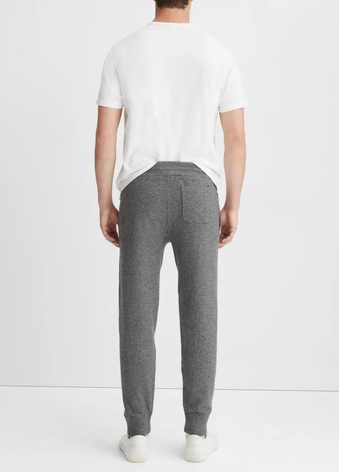 Men Pants and Shorts Vince Wool Cashmere Jogger Medium Grey