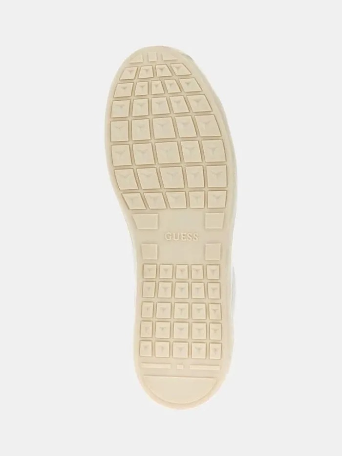 Men Parma Mixedleather Sneakers White Guess Shoes