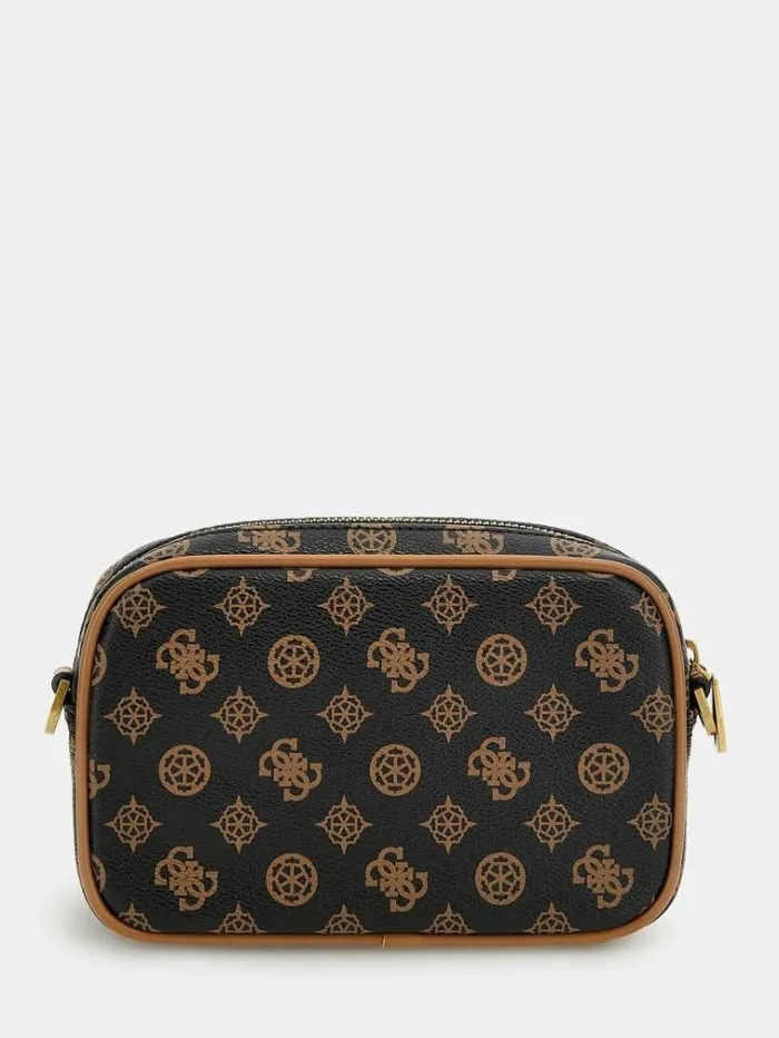 Men Peony 4g Logo Vanity Case Brown Guess City Bags