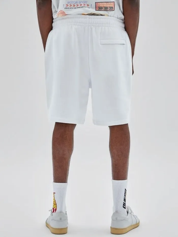 Men Print Shorts White Guess Shorts