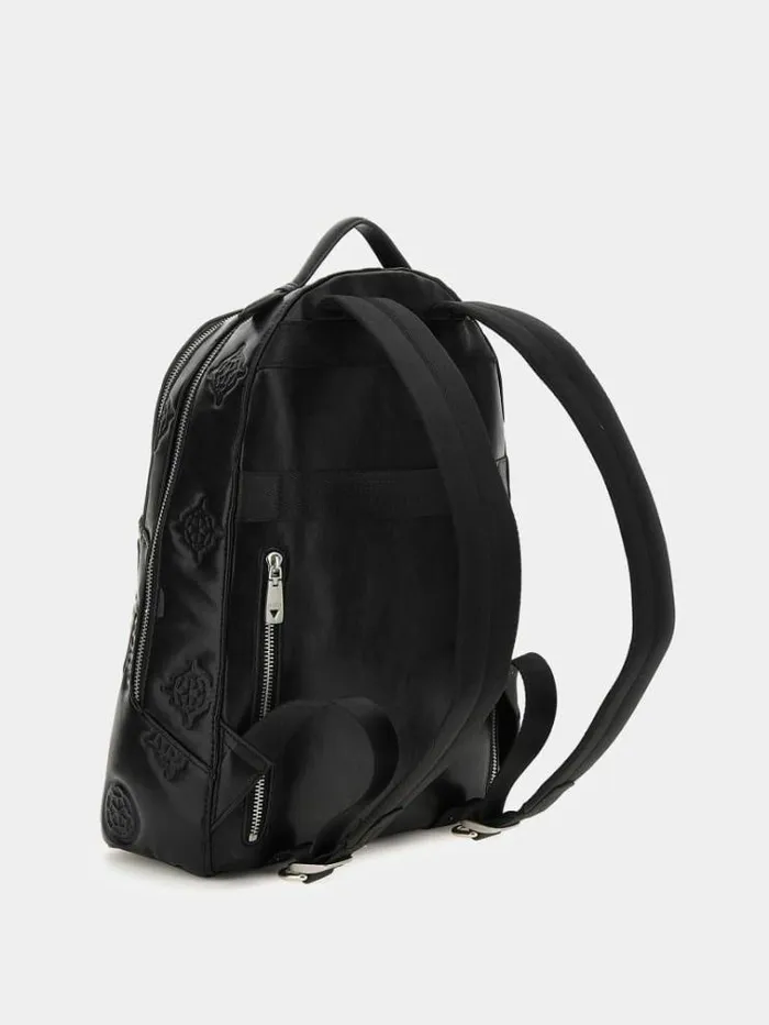 Men Puffed 4g Peony Logo Backpack Black Guess Backpacks And Bum Bags