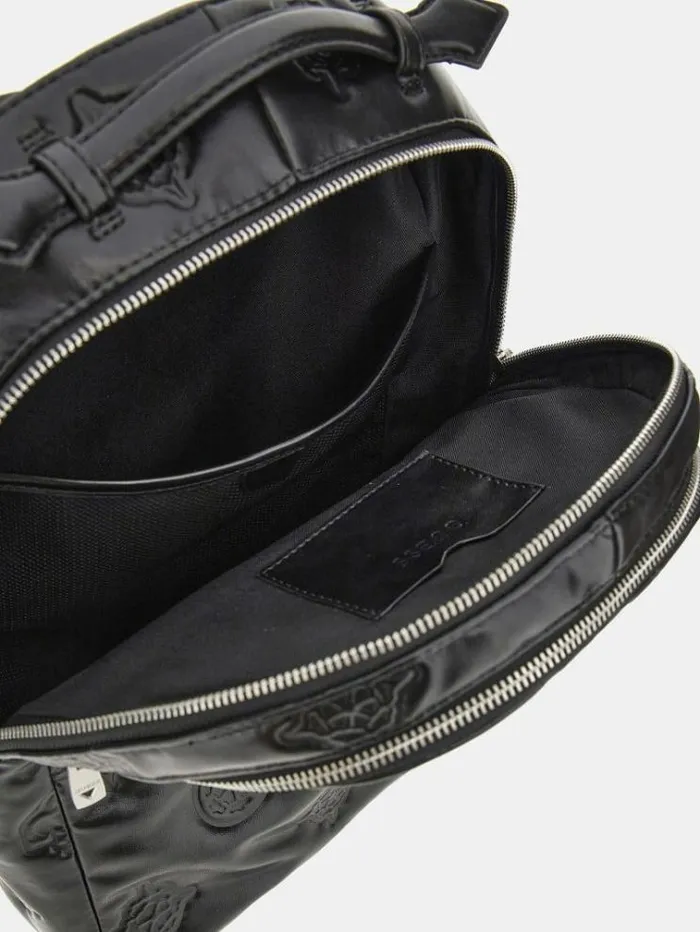 Men Puffed 4g Peony Logo Backpack Black Guess Backpacks And Bum Bags
