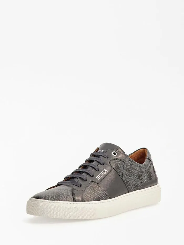 Men Ravenna 4g Logo Lowtop Sneakers Black Guess Shoes