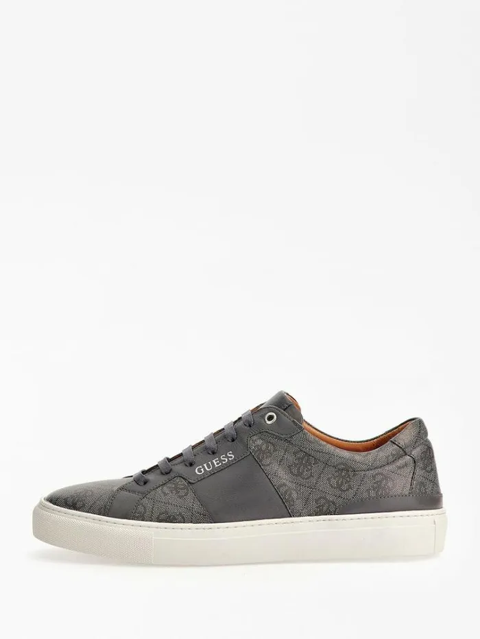 Men Ravenna 4g Logo Lowtop Sneakers Black Guess Shoes
