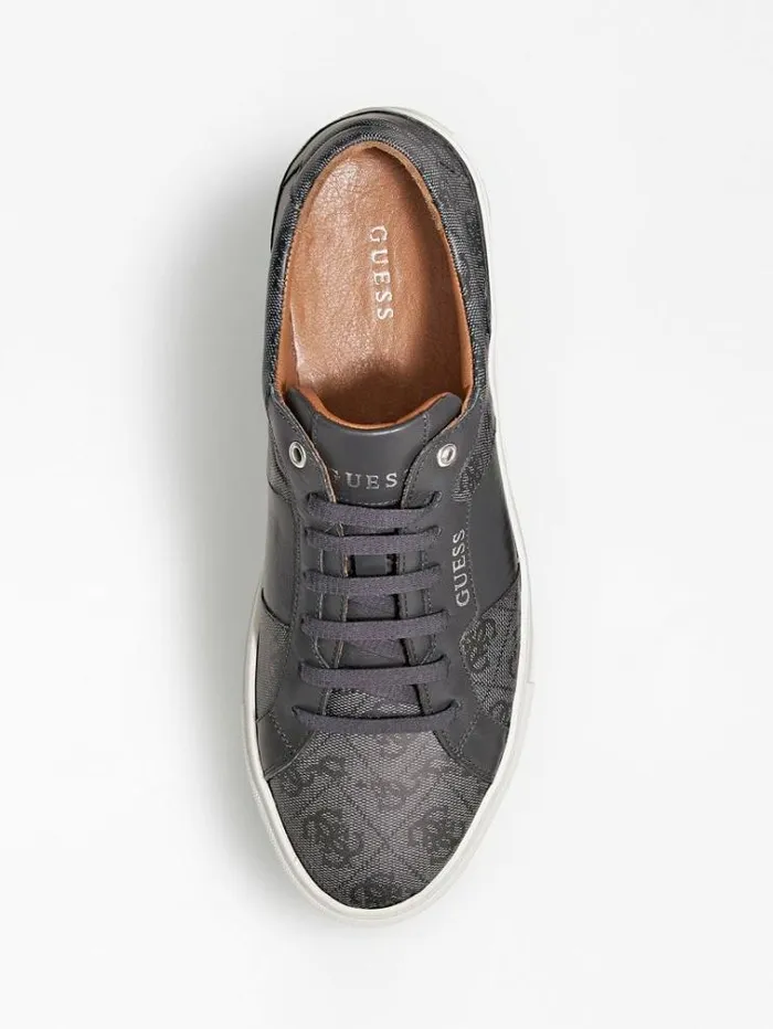 Men Ravenna 4g Logo Lowtop Sneakers Black Guess Shoes