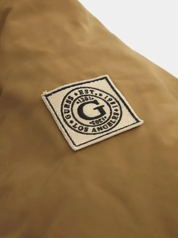 Men Real Down Parka Brown Guess Coats And Jackets