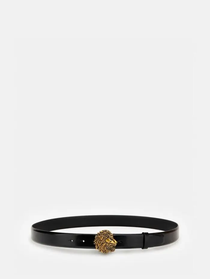 Men Real Leather King Belt Black Guess Belts